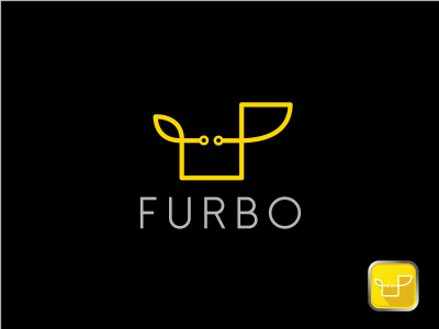 Furbo design dribbble logo vector