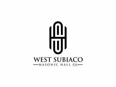 West Subiaco Masonic Hall design dribbble logo vector