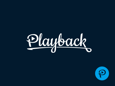 Playback design dribbble lettering logo typography vector