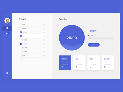 Pomodoro Website UI Design dailyui dashboard design dribbble home main pomodoro task todolist ui