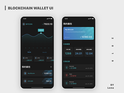 BlockChain Wallet UI