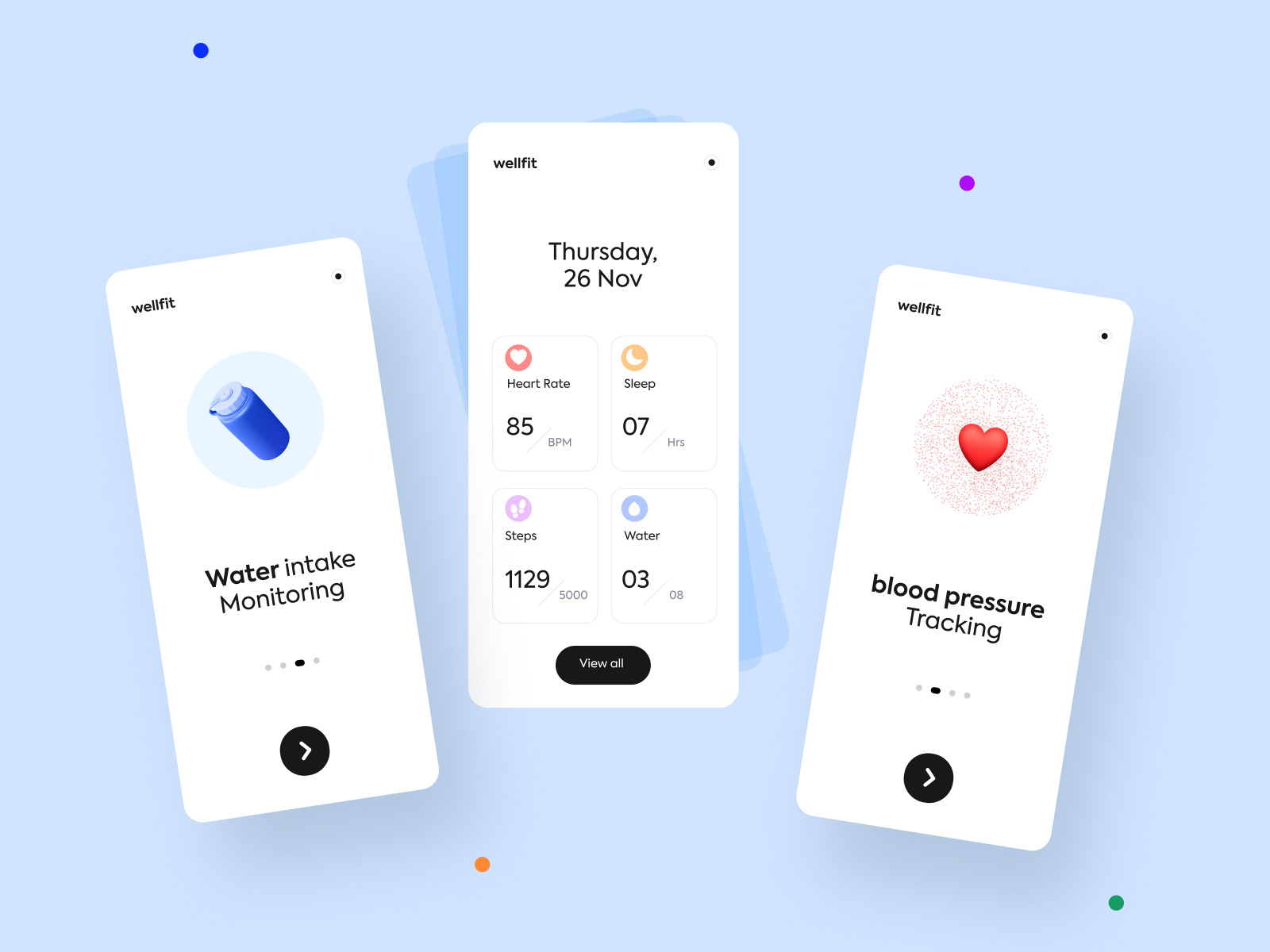 Health Tracker Application 📱 by John Melad on Dribbble