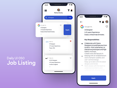 Job Listing UI