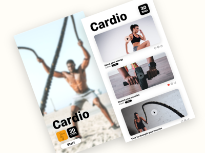 Daily UI - Fitness app ui