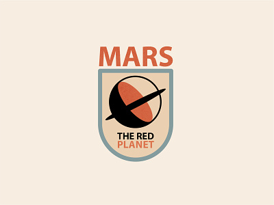 Mars Planet Illustration design icon illustration logo logo challenge logo design logo illustration logotype mars planet typography vector