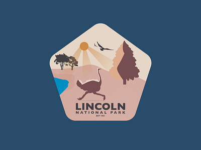 Lincoln National Park illustration logo logo design logochallenge logohero logoshift vector