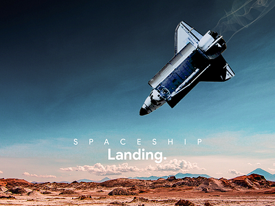 Spaceship Landing 🚀 graphic design graphic designer landing spaceship ui ui design ui inspiration ui inspires