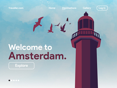 Travel website ui