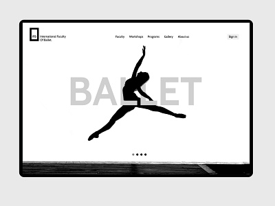Ballet Ui adobe xd daily ui photoshop typography ui ui ux ui 100day ui design