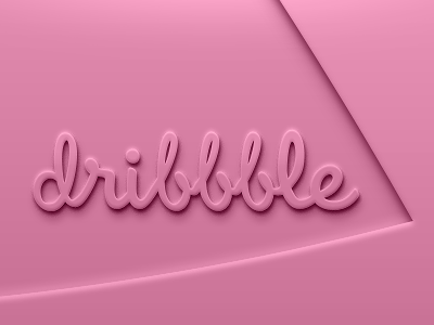 Embossed Me 3d bumped dribbble drop shadow embossed logo raised realistic shade shading shadow text effect typography