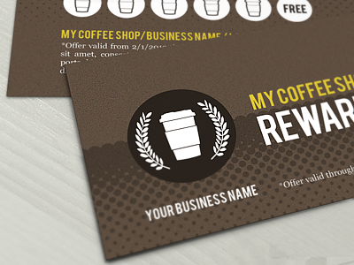 Dribbble thumb coffee shop loyalty card