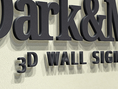 Download Wall Sign - Logo Mockup by Ran Shenberger on Dribbble