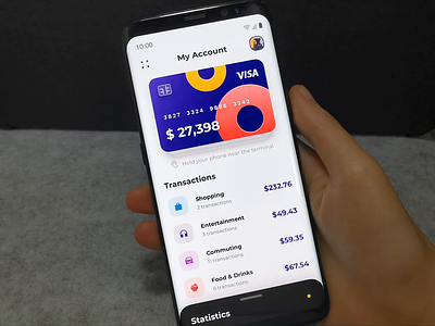 Card details - Banking app animation app app design bank bank card banking credit card finance mobile ui ux