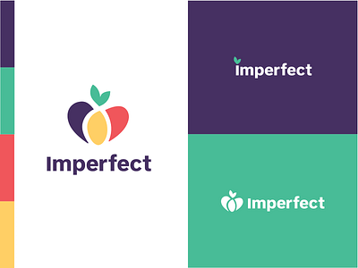 Imperfect Produce :: Branding brand identity branding color palette colors concept food fruit logo logo exploration logo mark playful logo produce vegetables