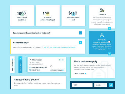 California Fair Plan :: UI Elements