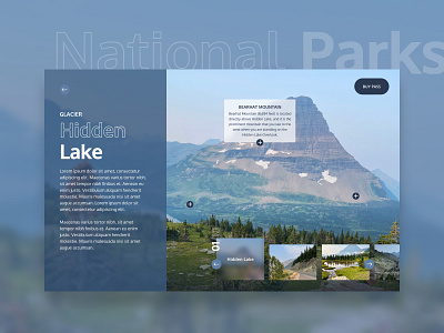 Travel Card concept hero nature park parks tourism travel travel blog travel website traveling trip ui ui design web design