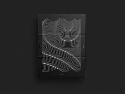 WAVE 01 design distorted lines minimal poster design