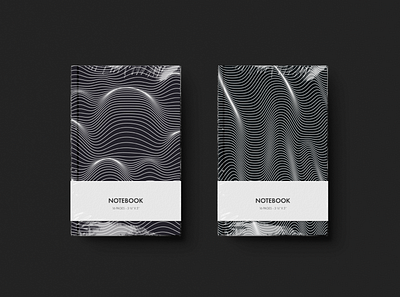 WAVE 01 branding distorted illustration lines minimal notepad