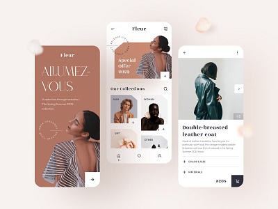 E-commerce e commerce fashion mobile app