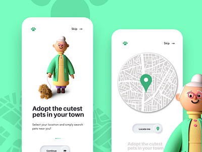 Adopt cute pets branding christeena chumma chumma.design design illustration illustrator ui