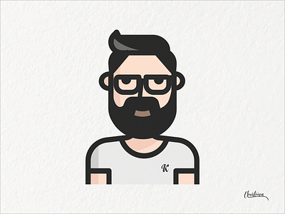 Kawstov Singh - Face illustration avatar face illustration flat-design illustration minimal