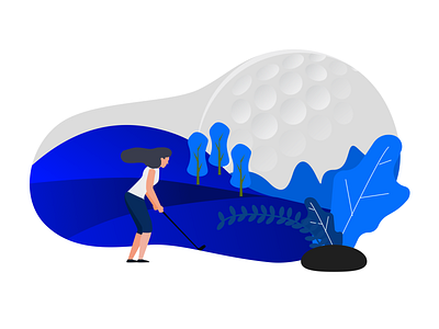 Golf Be art chumma design golf icon illustration illustrator ui vector