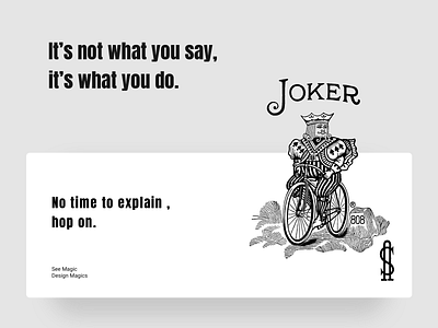 Joker No Time to Explain $ 404 chumma design hop on illustrator joker web what