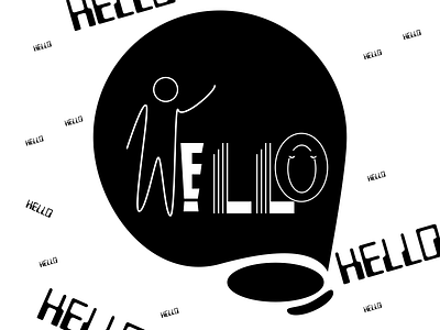 Everything Begins With A Hello. attach branding chumma chumma.design design illustration illustrator logo typography vector web