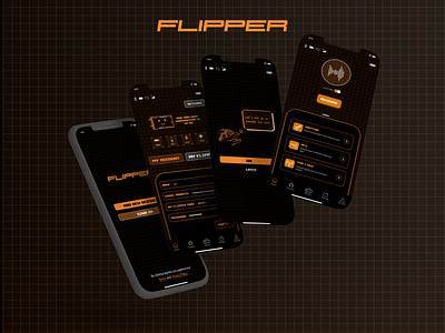 App concept for a Flipper Zero book branding casino design flat illustration logo ui ux vector