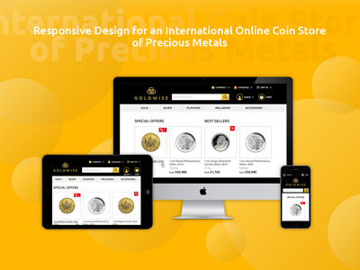 Goldwise online store responsive web design