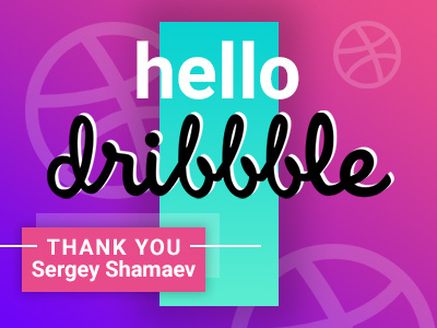 Hello Dribbble! Here I am :) debut hello dribbble