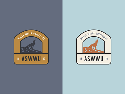 Associated Students of Walla Walla University branding colorful design flat icon illustration logo typography vector