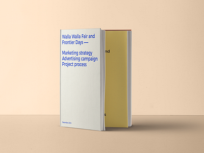 Walla Walla Fair Campaign Lookbook advertising campaign book design editorial design graphic design layout lookbook marketing strategy typography