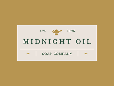 Midnight Oil Soap Company all natural company logo organic soap
