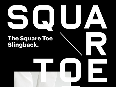 Shoe Release Concept 2 campaign geometric poster release shoe square typography