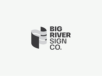 Big River Sign Co. big river brand identity branding logo design logo mark sign company small business