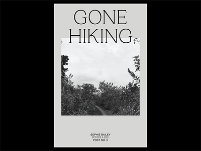 Poster a Day — 05 graphic design hiking poster a day visual design