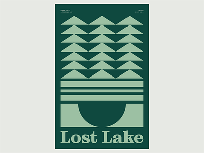 Poster a Day — 06 illustration layout design lost lake poster a day poster design print is not dead visual arts