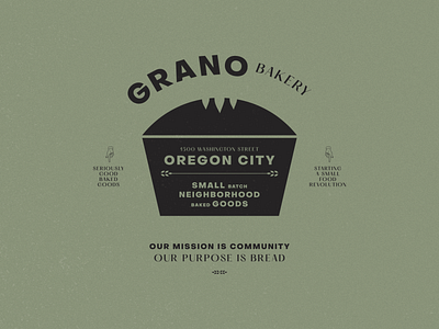 Grano Bakery concept baked goods bakery branding bread classic concept create every day grano bakery illustration local lockups logo logo concept rustic small batch vintage wheat