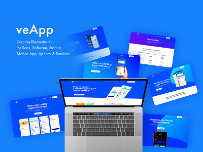 veApp - Elementor Kit for Saas, StartUp, Mobile App
