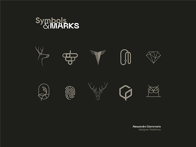Symbols & Marks brand identity graphic design graphicdesign logo logo design logodesign logotype marks minimal symbolism symbols