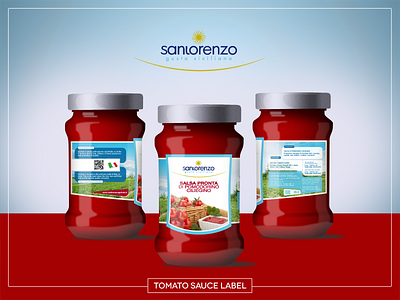 Tomato Sauce Label design food food design label label design pack pack design