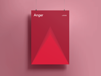 Shades Of Emotions color graphic design minimal poster posterdesign red