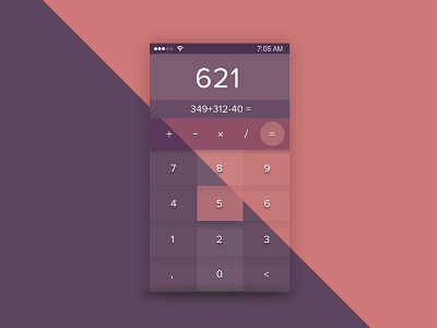 Glossy Calculator Ui - Daily Ui 4 calculator daily ui dailyui glossy number pad