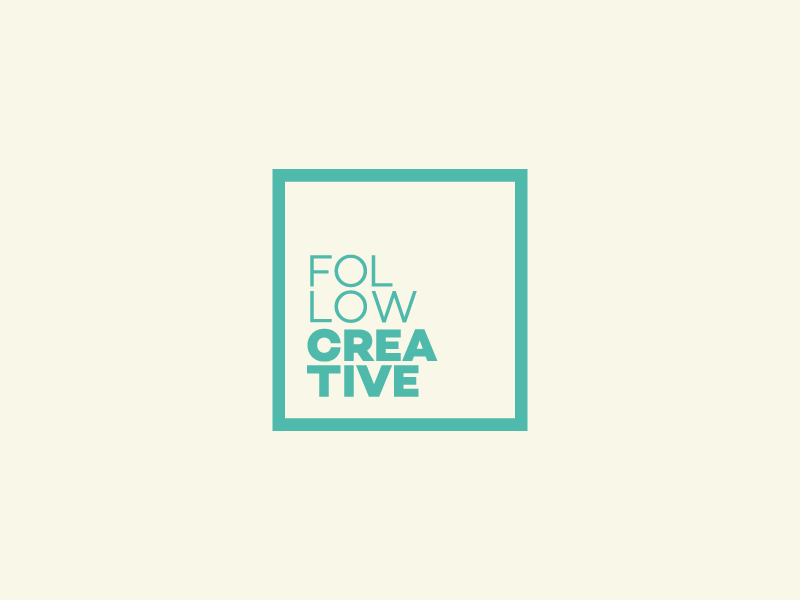 Follow Creative Logo Design brand design color creative minimal logo design brand logo