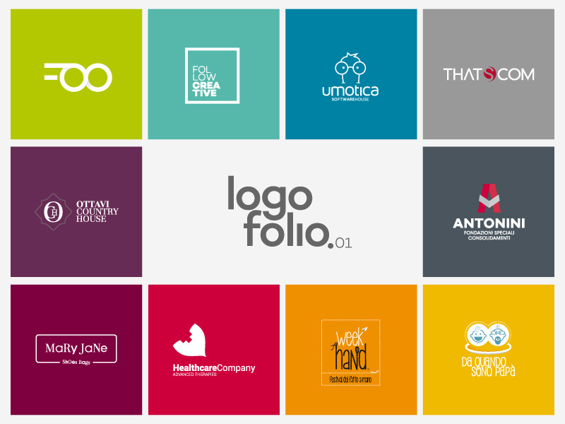 Logo Folio Vol.1 color logo folio portfolio brand logofolio logo