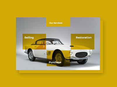 Classic Car Template car car website classic graphi design orange template ui ui design ux webdesign website yellow