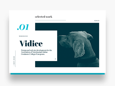 Portfolio design: single work layout preview font minimal portfolio single work typography ui design web design webdesign