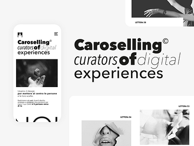 Caroselling; UI Design black white minimal minimalism typography ui ui design user interface