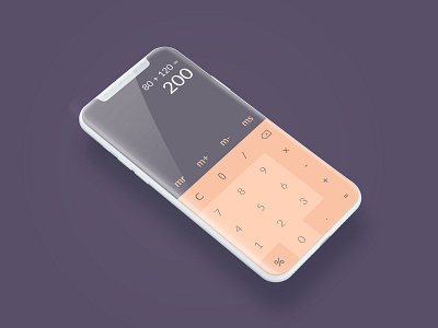 Standard Calculator for phone calculator ui dailyui phone ui xd